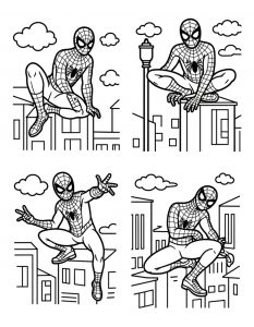 Spajderman bojanka za stampanje