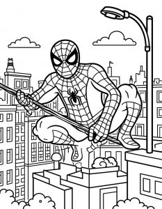 Spajderman bojanka za stampanje