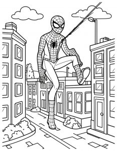Spajderman bojanka za stampanje