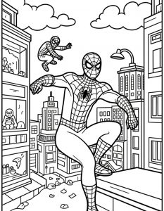 Spajderman bojanka za stampanje