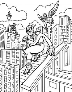 Spajderman bojanka za stampanje