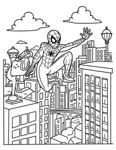 Spajderman bojanka za stampanje