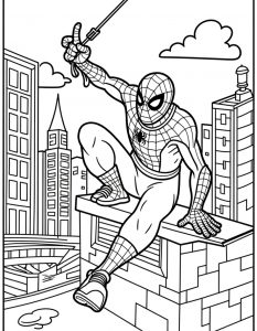 Spajderman bojanka za stampanje