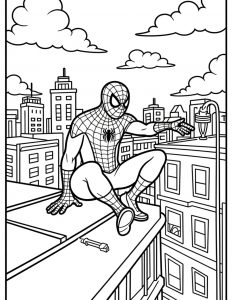 Spajderman bojanka za stampanje