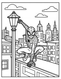 Spajderman bojanka za stampanje