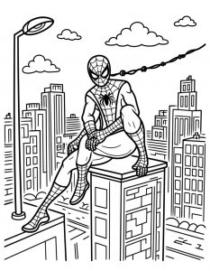Spajderman bojanka za stampanje