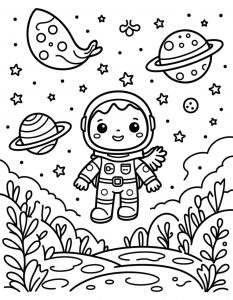 Astronaut pored kita-komete i Saturna
