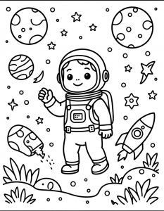 Astronaut sa mislima na Mesecu i Saturnu