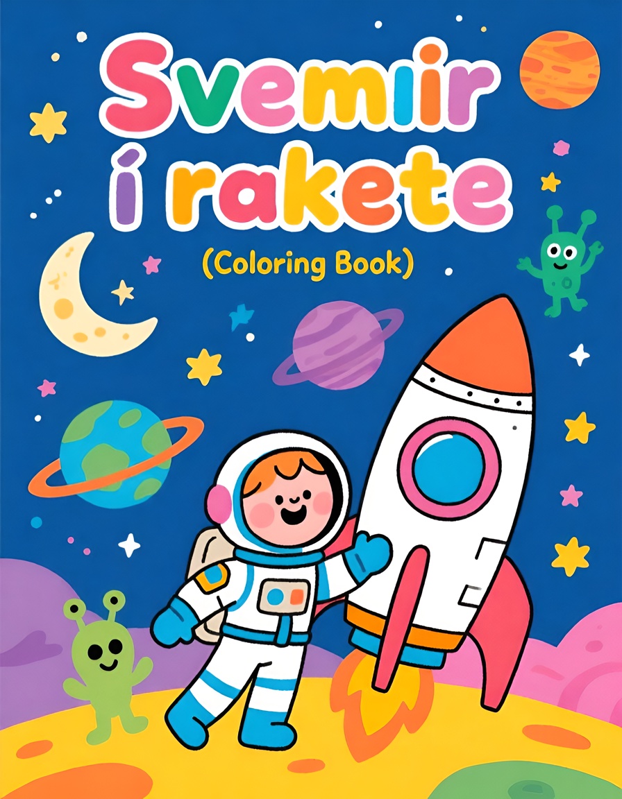 Svemir i rakete – besplatne bojanke za štampanje i PDF