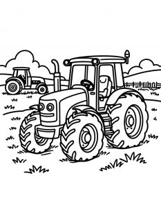 Traktor bojanka za stampanje