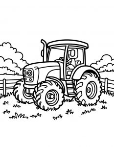 Traktor bojanka za stampanje