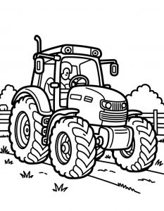 Traktor bojanka za stampanje