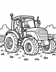 Traktor bojanka za stampanje
