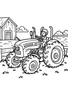 Traktor bojanka za stampanje