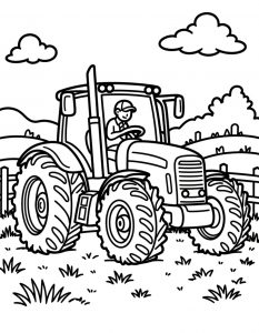 Traktor bojanka za stampanje