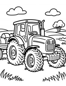 Traktor bojanka za stampanje