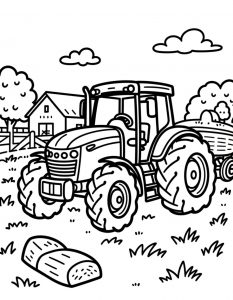 Traktor bojanka za stampanje