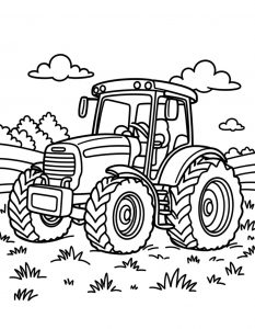Traktor bojanka za stampanje