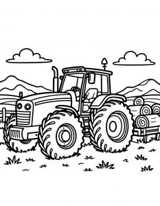 Traktor bojanka za stampanje