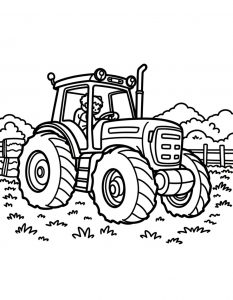 Traktor bojanka za stampanje
