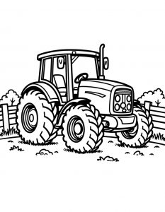 Traktor bojanka za stampanje