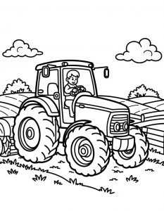 Traktor bojanka za stampanje