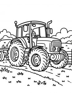 Traktor bojanka za stampanje