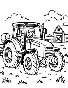 Traktor bojanka za stampanje