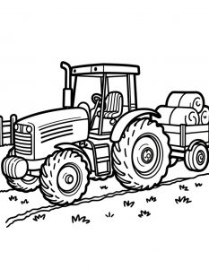 Traktor bojanka za stampanje