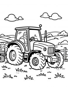 Traktor bojanka za stampanje