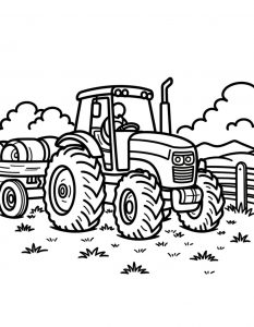 Traktor bojanka za stampanje