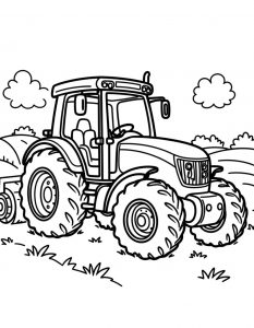 Traktor bojanka za stampanje