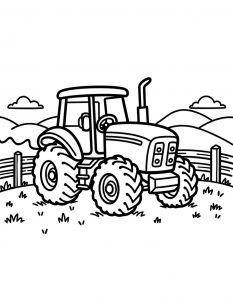 Traktor bojanka za stampanje