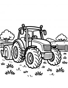 Traktor bojanka za stampanje