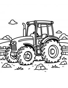 Traktor bojanka za stampanje