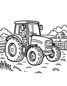 Traktor bojanka za stampanje