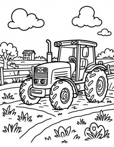 Traktor bojanka za stampanje