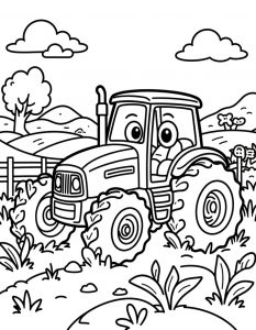 Traktor bojanka za stampanje