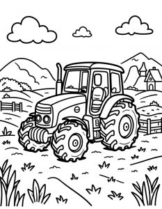 Traktor bojanka za stampanje