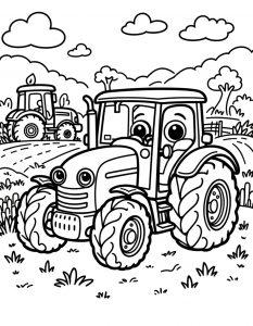 Traktor bojanka za stampanje