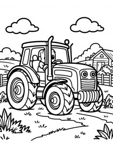 Traktor bojanka za stampanje