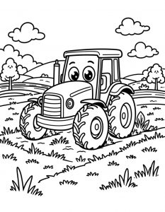 Traktor bojanka za stampanje