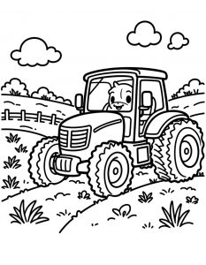 Traktor bojanka za stampanje