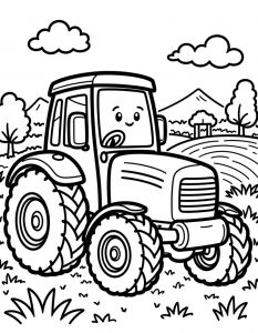 Traktor bojanka za stampanje