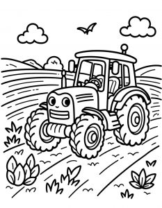 Traktor bojanka za stampanje