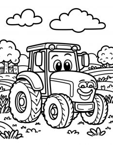 Traktor bojanka za stampanje