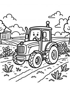 Traktor bojanka za stampanje