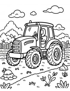 Traktor bojanka za stampanje