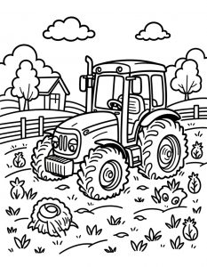 Traktor bojanka za stampanje