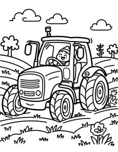 Traktor bojanka za stampanje